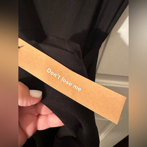 REFORMATION Jeans MEDIUM Black Kaila Tank Wrap LBD Dress Stretch Knit Scoop NecK - Picture 12 of 14